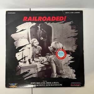Railroaded! LaserDisc‎ 1947 Film Noir Anthony Mann John Ireland Image Ent